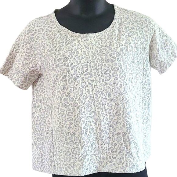 Jane and Delancey Animal Print Short Sleeve Boxy Tee - Women’s Size Large (NWT) - Picture 3 of 8